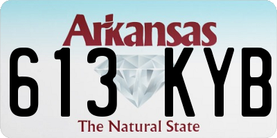 AR license plate 613KYB