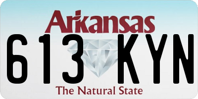 AR license plate 613KYN