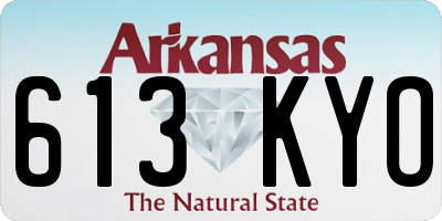 AR license plate 613KYO