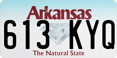 AR license plate 613KYQ