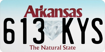 AR license plate 613KYS