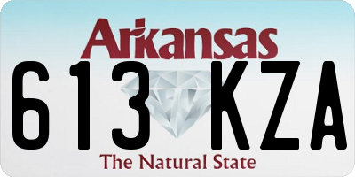AR license plate 613KZA