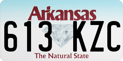 AR license plate 613KZC