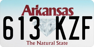 AR license plate 613KZF
