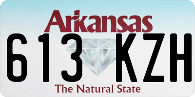 AR license plate 613KZH