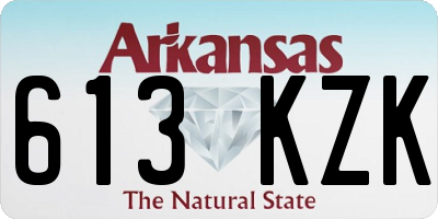 AR license plate 613KZK