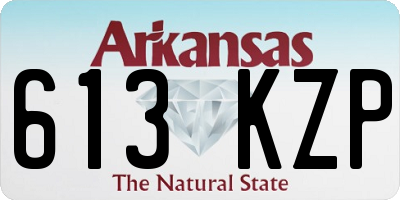 AR license plate 613KZP