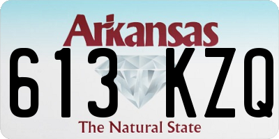 AR license plate 613KZQ