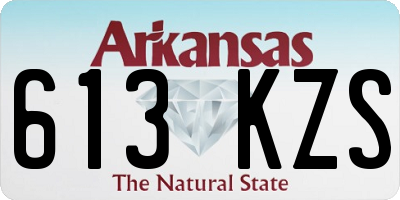AR license plate 613KZS