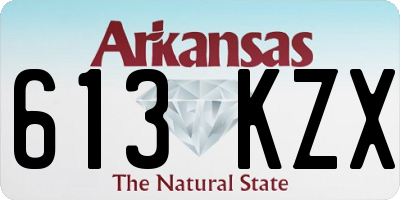 AR license plate 613KZX