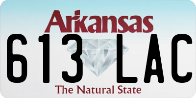 AR license plate 613LAC