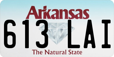 AR license plate 613LAI