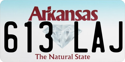 AR license plate 613LAJ