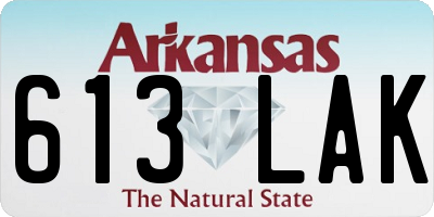 AR license plate 613LAK