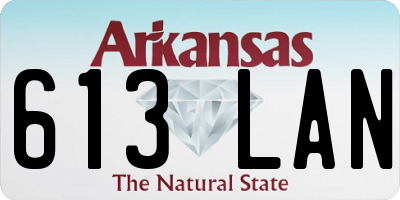 AR license plate 613LAN