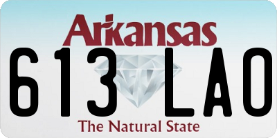 AR license plate 613LAO