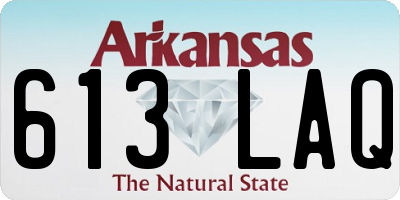 AR license plate 613LAQ