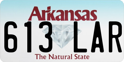 AR license plate 613LAR