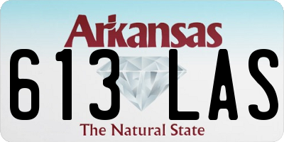 AR license plate 613LAS