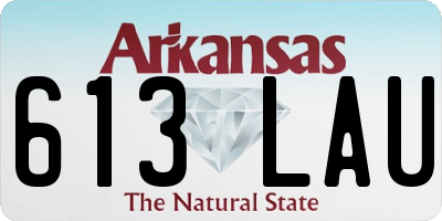 AR license plate 613LAU