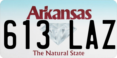 AR license plate 613LAZ