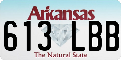 AR license plate 613LBB