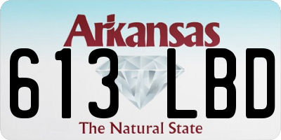 AR license plate 613LBD