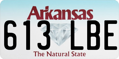 AR license plate 613LBE