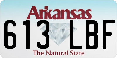 AR license plate 613LBF
