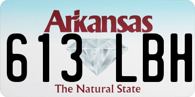 AR license plate 613LBH