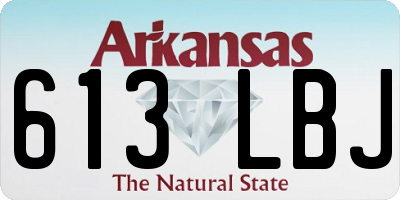 AR license plate 613LBJ
