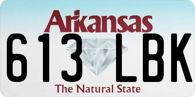 AR license plate 613LBK