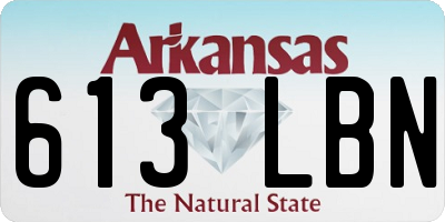 AR license plate 613LBN