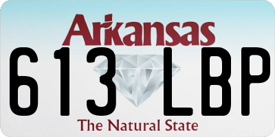 AR license plate 613LBP