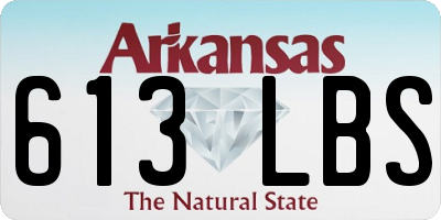 AR license plate 613LBS