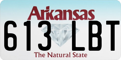 AR license plate 613LBT