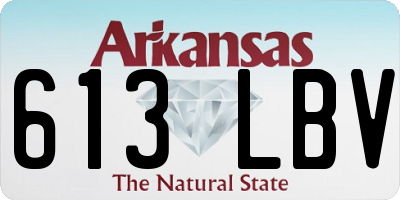AR license plate 613LBV