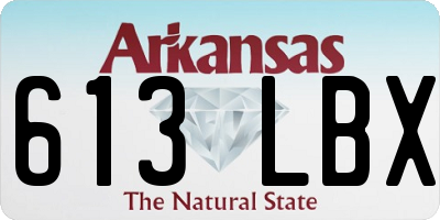 AR license plate 613LBX