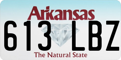 AR license plate 613LBZ