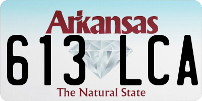 AR license plate 613LCA