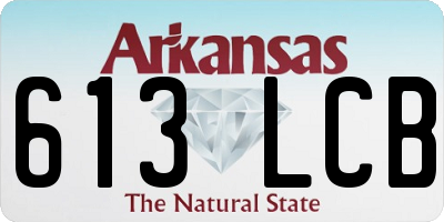 AR license plate 613LCB
