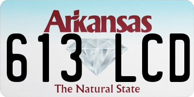 AR license plate 613LCD