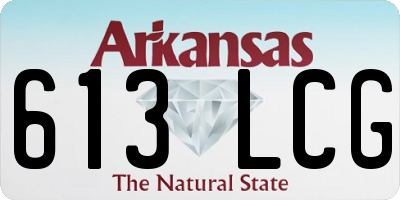 AR license plate 613LCG