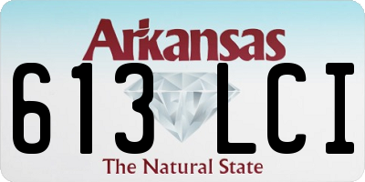 AR license plate 613LCI