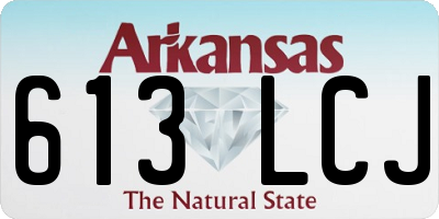 AR license plate 613LCJ