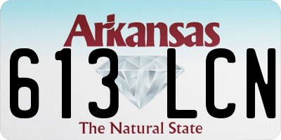 AR license plate 613LCN