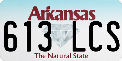 AR license plate 613LCS