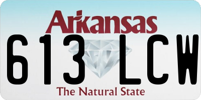 AR license plate 613LCW