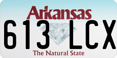 AR license plate 613LCX