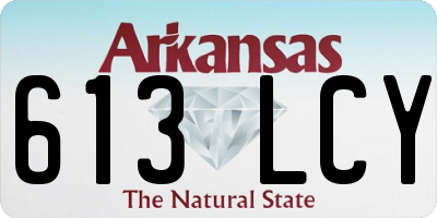 AR license plate 613LCY